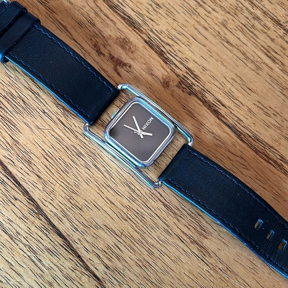 Nixon Black and Silver Women's Watch